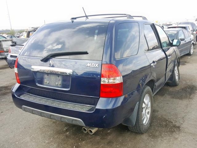 2HNYD18873H528846 - 2003 ACURA MDX TOURIN BLUE photo 4