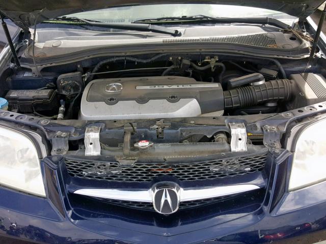 2HNYD18873H528846 - 2003 ACURA MDX TOURIN BLUE photo 7