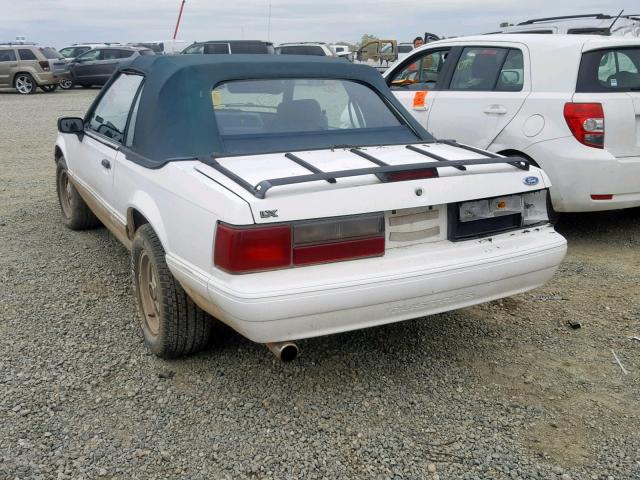 1FACP44M5PF145447 - 1993 FORD MUSTANG LX WHITE photo 3