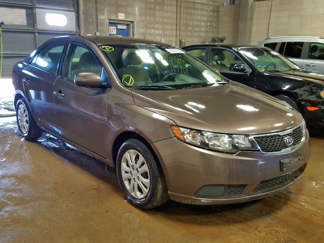 KNAFU4A29D5736236 - 2013 KIA FORTE EX BROWN photo 1