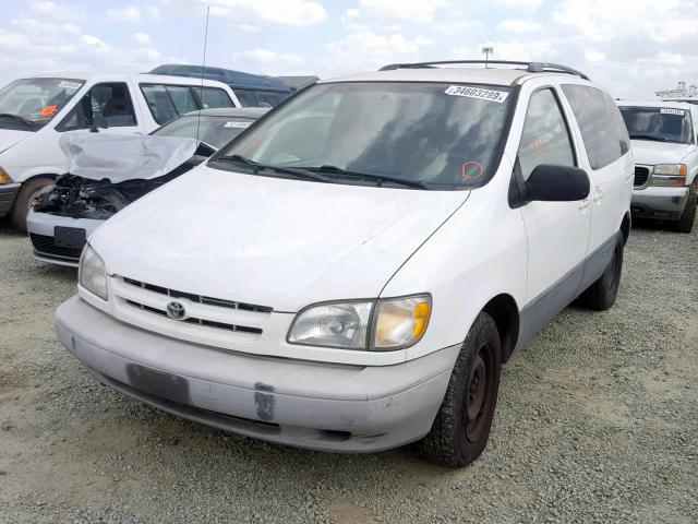 4T3ZF13CXYU217368 - 2000 TOYOTA SIENNA LE WHITE photo 2