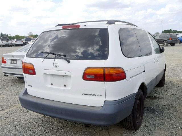 4T3ZF13CXYU217368 - 2000 TOYOTA SIENNA LE WHITE photo 4