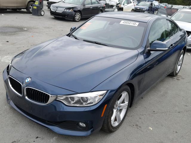 WBA3N5C57EF715877 - 2014 BMW 428 XI BLUE photo 2