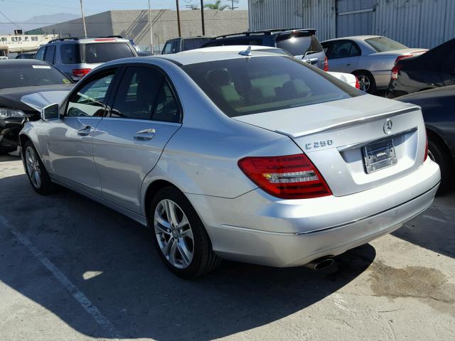 WDDGF4HBXEG185110 - 2014 MERCEDES-BENZ C 250 SILVER photo 3