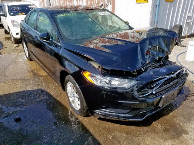 3FA6P0G74HR162000 - 2017 FORD FUSION S BLACK photo 1