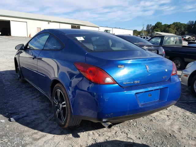 1G2ZH158064164911 - 2006 PONTIAC G6 GT BLUE photo 3