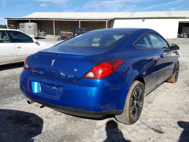 1G2ZH158064164911 - 2006 PONTIAC G6 GT BLUE photo 4