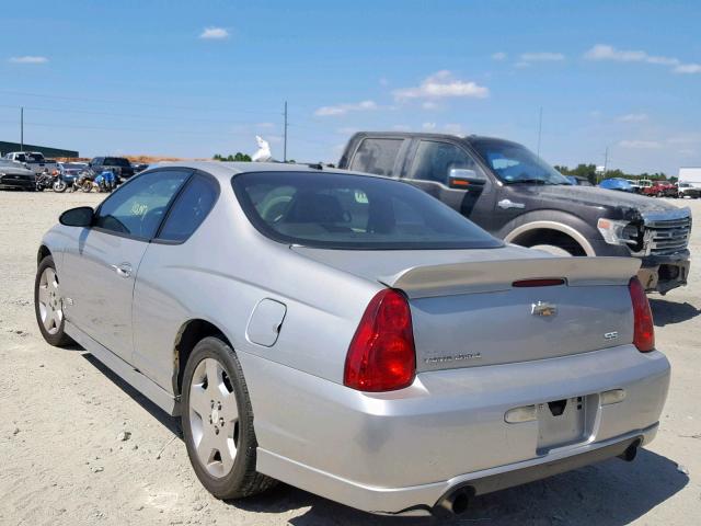 2G1WL15CX69347885 - 2006 CHEVROLET MONTE CARL ვერცხლისფერი ფოტო 3