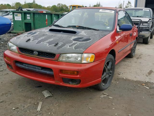 JF1GM4257VH411025 - 1997 SUBARU IMPREZA BR RED photo 2