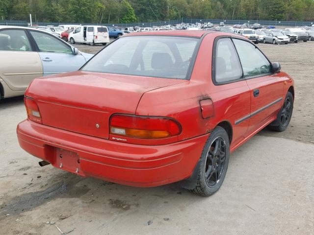 JF1GM4257VH411025 - 1997 SUBARU IMPREZA BR RED photo 4