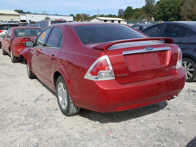 3FAFP08Z46R226713 - 2006 FORD FUSION SEL RED photo 3