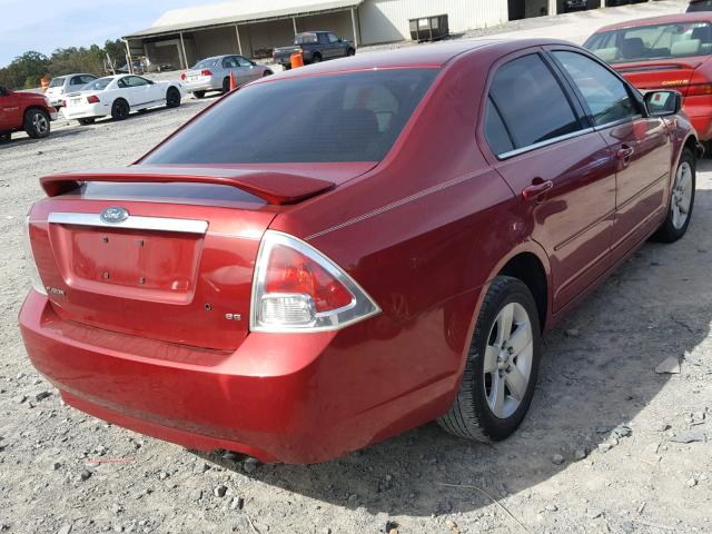 3FAFP08Z46R226713 - 2006 FORD FUSION SEL RED photo 4