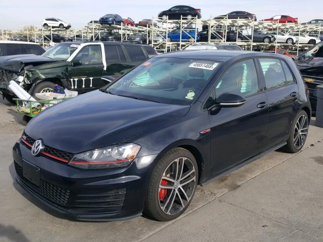 3VW447AU7HM074568 - 2017 VOLKSWAGEN GTI S/SE BLACK photo 2