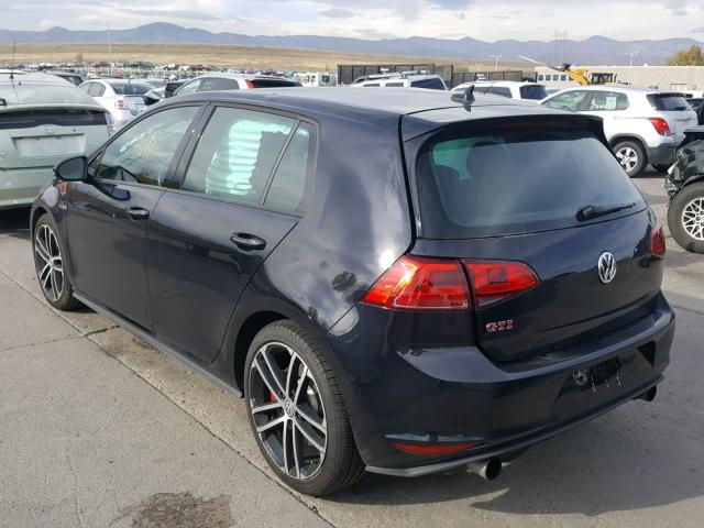 3VW447AU7HM074568 - 2017 VOLKSWAGEN GTI S/SE BLACK photo 3