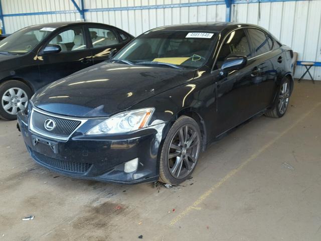 JTHBE262385019332 - 2008 LEXUS IS 350 BLACK photo 2