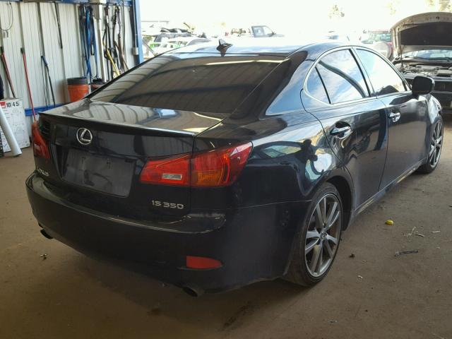 JTHBE262385019332 - 2008 LEXUS IS 350 BLACK photo 4