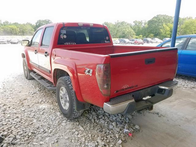 1GCDT136448137397 - 2004 CHEVROLET COLORADO RED photo 3