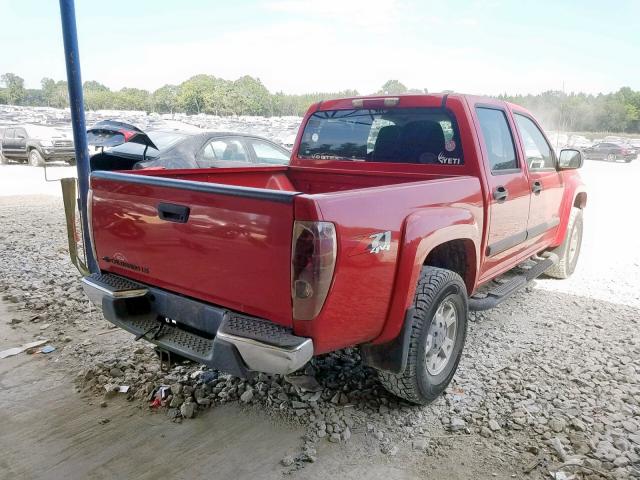 1GCDT136448137397 - 2004 CHEVROLET COLORADO RED photo 4