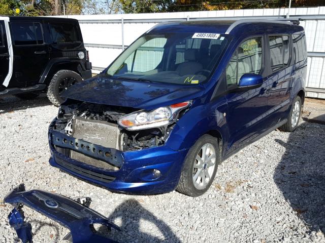 NM0GE9G71E1155663 - 2014 FORD TRANSIT CO BLUE photo 2