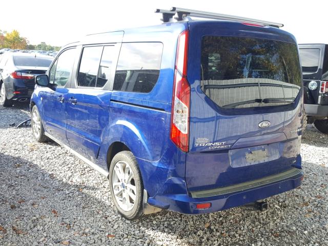 NM0GE9G71E1155663 - 2014 FORD TRANSIT CO BLUE photo 3