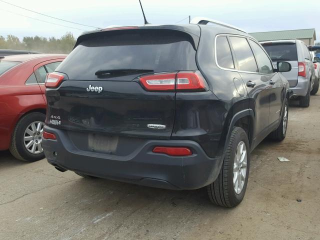 1C4PJMCB0EW286940 - 2014 JEEP CHEROKEE L BLACK photo 4