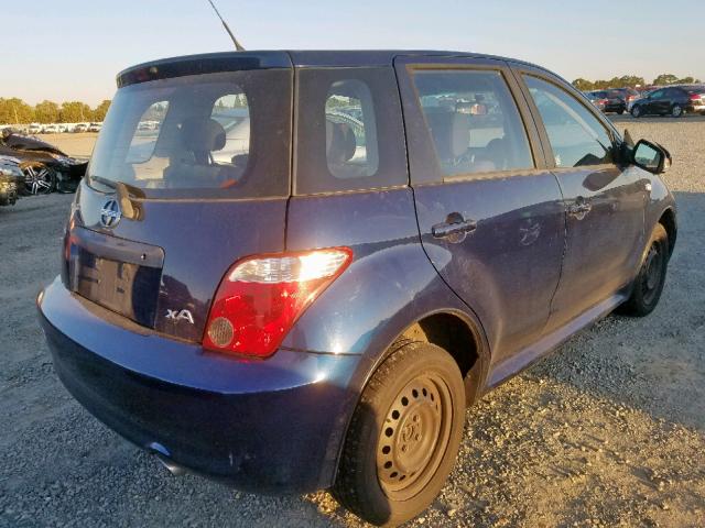 JTKKT624065020837 - 2006 TOYOTA SCION XA BLUE photo 4