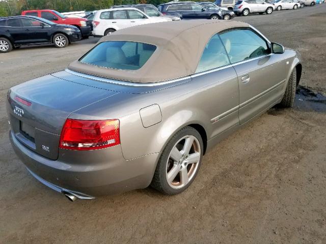 WAUDH48HX9K003420 - 2009 AUDI A4 3.2 CAB GOLD photo 4