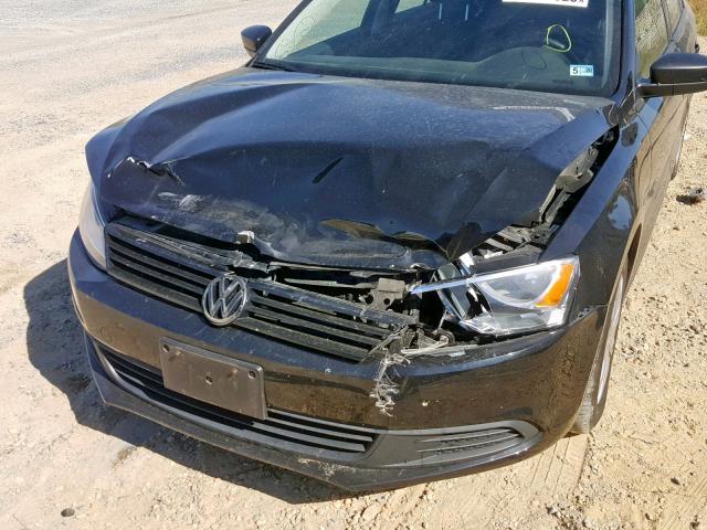 3VW2K7AJ2DM294388 - 2013 VOLKSWAGEN JETTA BASE 黑色 照片 9