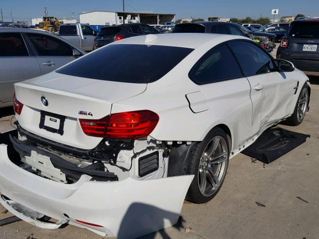 WBS3R9C5XGK338723 - 2016 BMW M4 WHITE photo 4