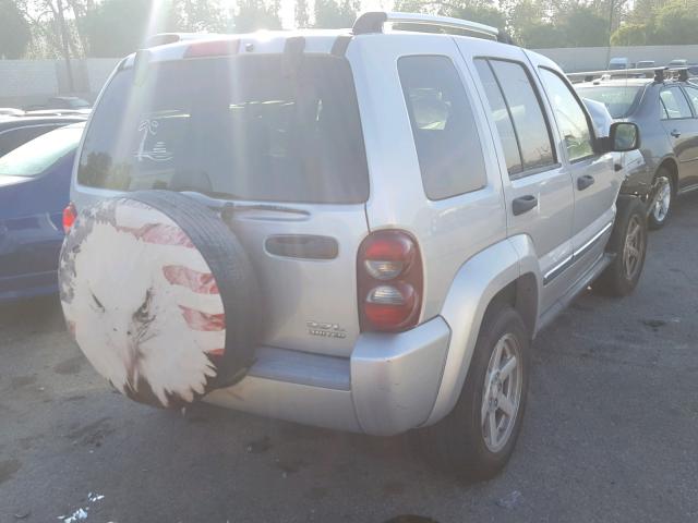 1J4GL58K46W184884 - 2006 JEEP LIBERTY LI SILVER photo 4