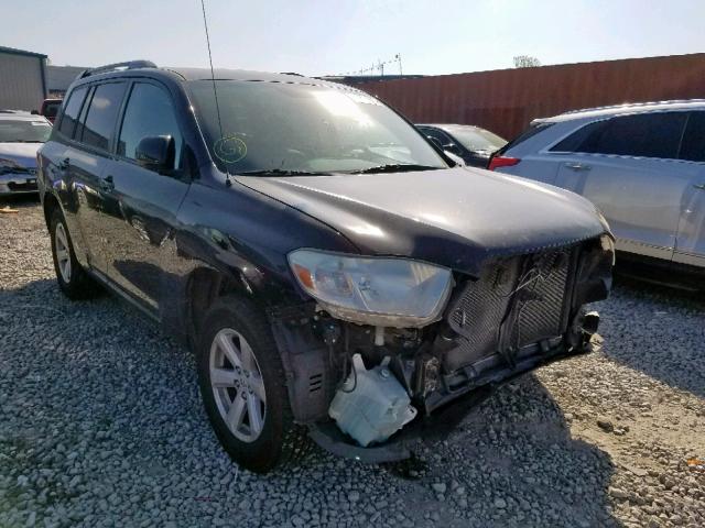 5TDZK3EH9AS012731 - 2010 TOYOTA HIGHLANDER BLACK photo 1