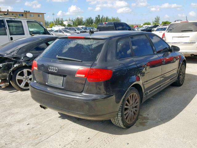 WAUNF78P27A172577 - 2007 AUDI A3 2.0 PRE CHARCOAL photo 4