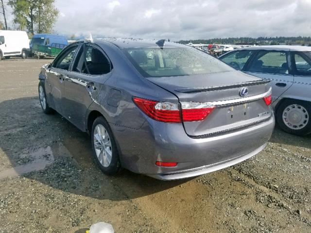 JTHBW1GG5F2079306 - 2015 LEXUS ES 300H GRAY photo 3