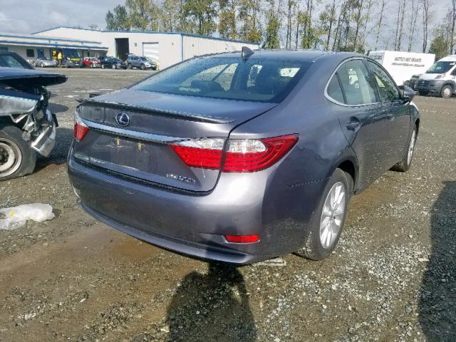 JTHBW1GG5F2079306 - 2015 LEXUS ES 300H GRAY photo 4