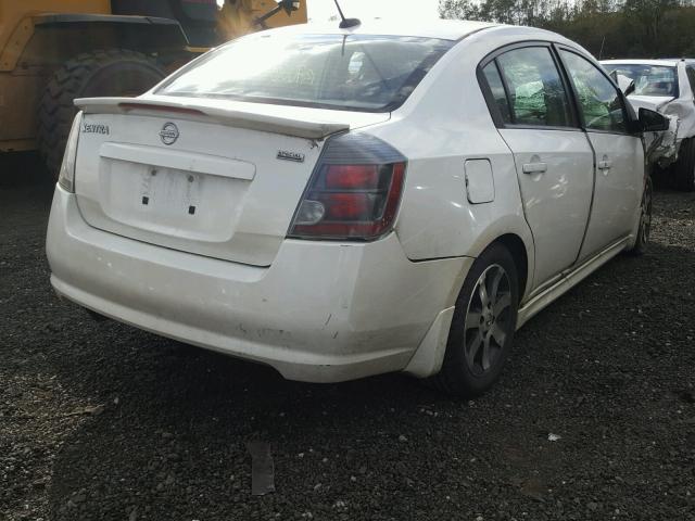 3N1AB6AP7BL716030 - 2011 NISSAN SENTRA 2.0 WHITE photo 4