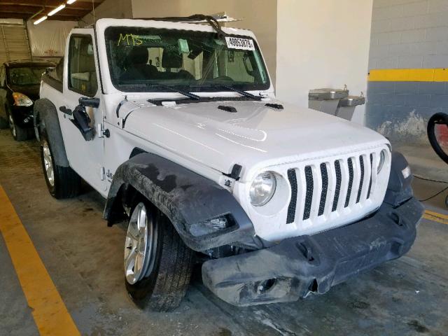 1C4GJXAG8KW516669 - 2019 JEEP WRANGLER S WHITE photo 1