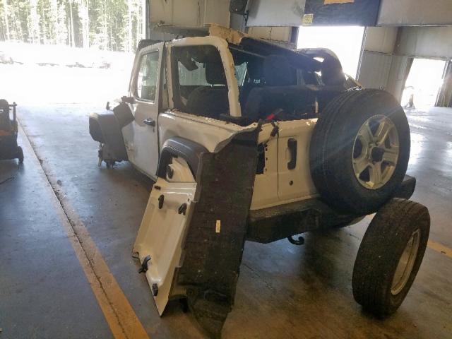 1C4GJXAG8KW516669 - 2019 JEEP WRANGLER S WHITE photo 3