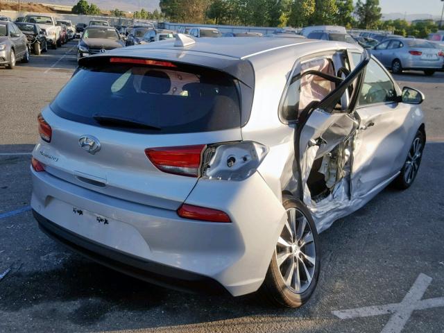 KMHH35LE6KU097646 - 2019 HYUNDAI ELANTRA GT SILVER photo 4