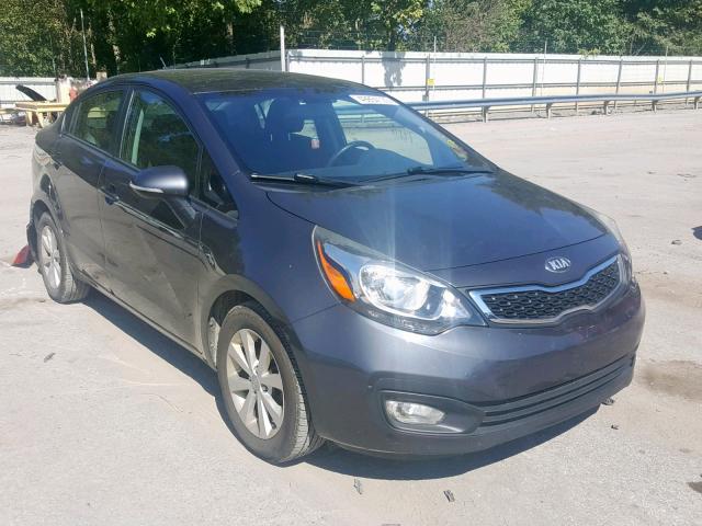 KNADN4A33D6207727 - 2013 KIA RIO EX GRAY photo 1