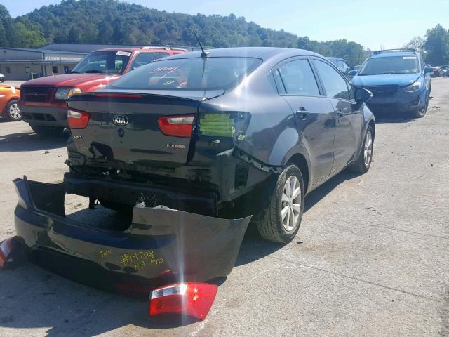 KNADN4A33D6207727 - 2013 KIA RIO EX GRAY photo 4