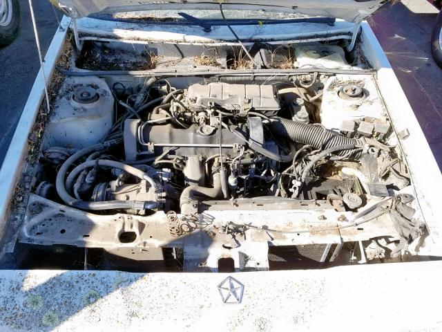 1B7EZ44C8ED282475 - 1984 DODGE RAMPAGE WHITE photo 7