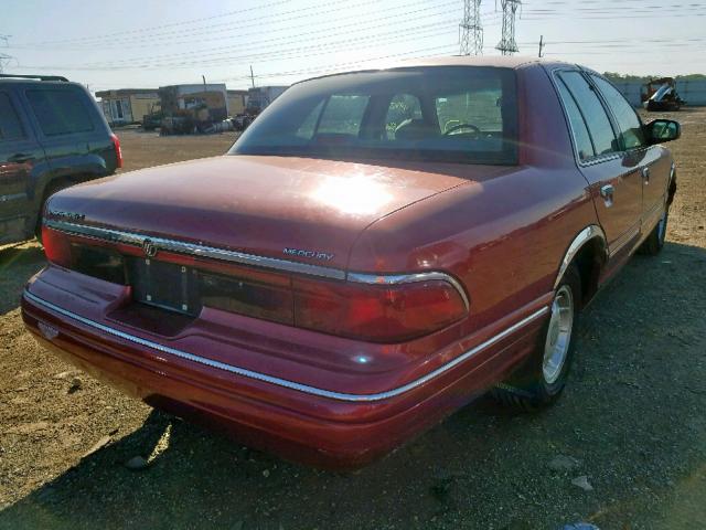 2MELM75W8VX694175 - 1997 MERCURY GRAND MARQ MAROON photo 4