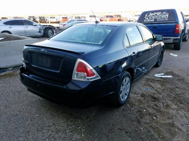 3FAHP06Z38R271270 - 2008 FORD FUSION S BLUE photo 4