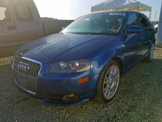 WAUKD78P57A037036 - 2007 AUDI A3 S-LINE BLUE photo 2