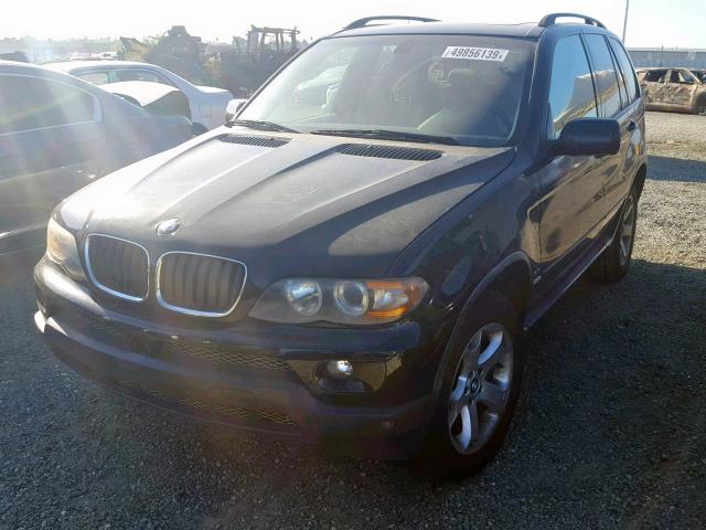 5UXFA135X5LY23169 - 2005 BMW X5 3.0I BLACK photo 2