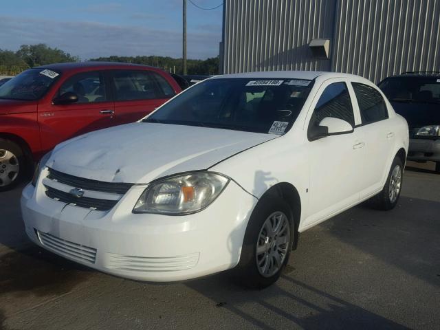 1G1AT58H597162738 - 2009 CHEVROLET COBALT LT WHITE photo 2