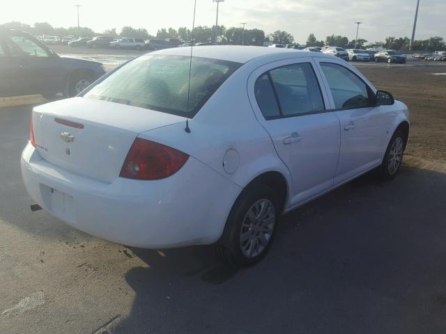 1G1AT58H597162738 - 2009 CHEVROLET COBALT LT WHITE photo 4