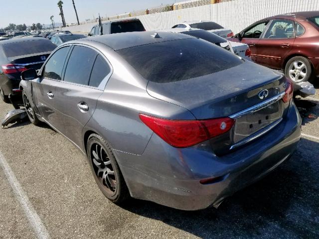 JN1BV7AP3EM690375 - 2014 INFINITI Q50 BASE CHARCOAL photo 3