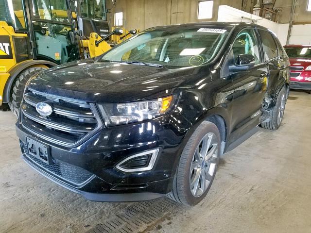 2FMPK4AP9GBC59179 - 2016 FORD EDGE SPORT BLACK photo 2