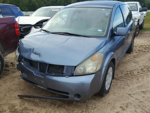 5N1BV28U68N108386 - 2008 NISSAN QUEST S BLUE photo 2